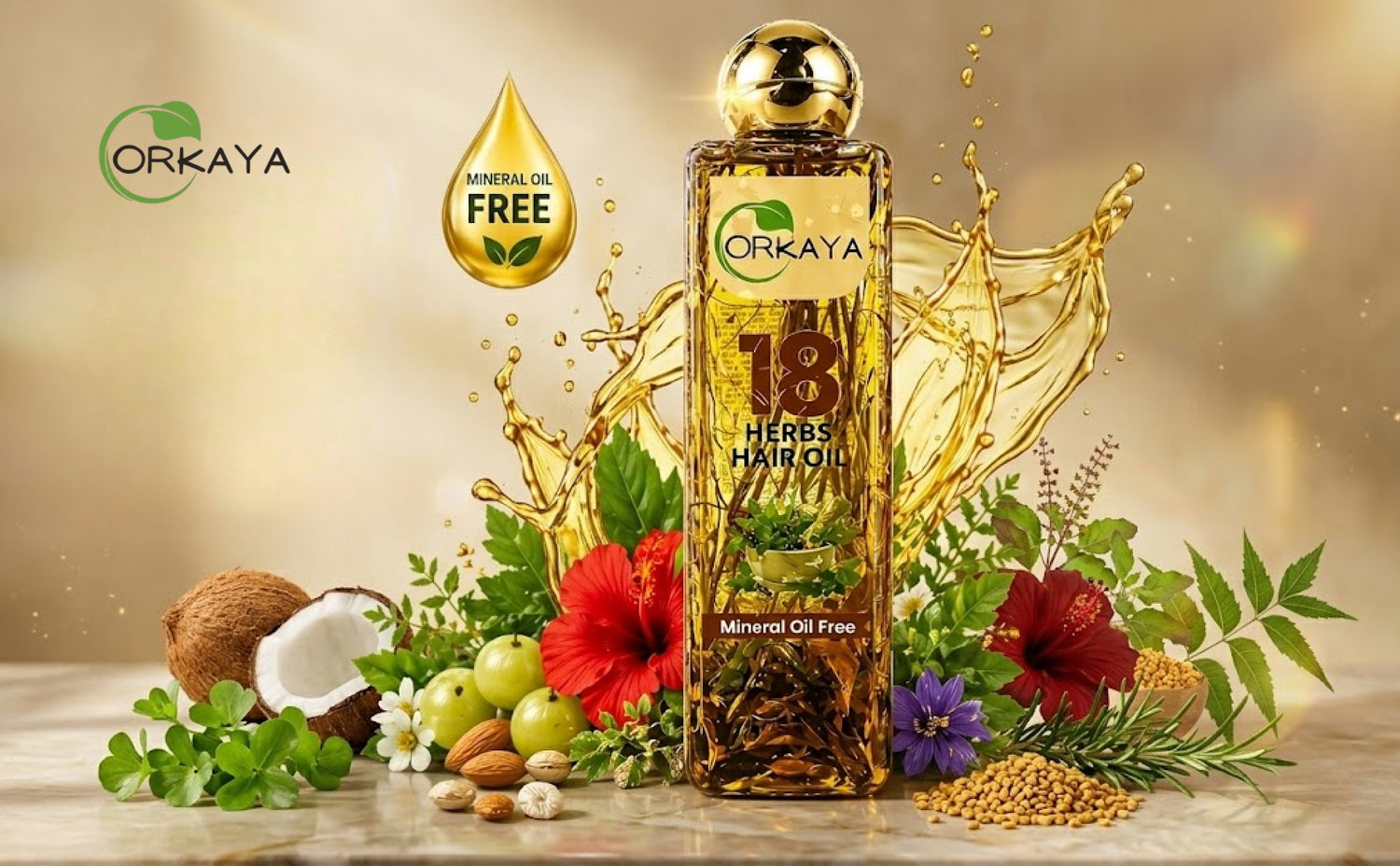 Orkaya 18 Herbs Hair Oil