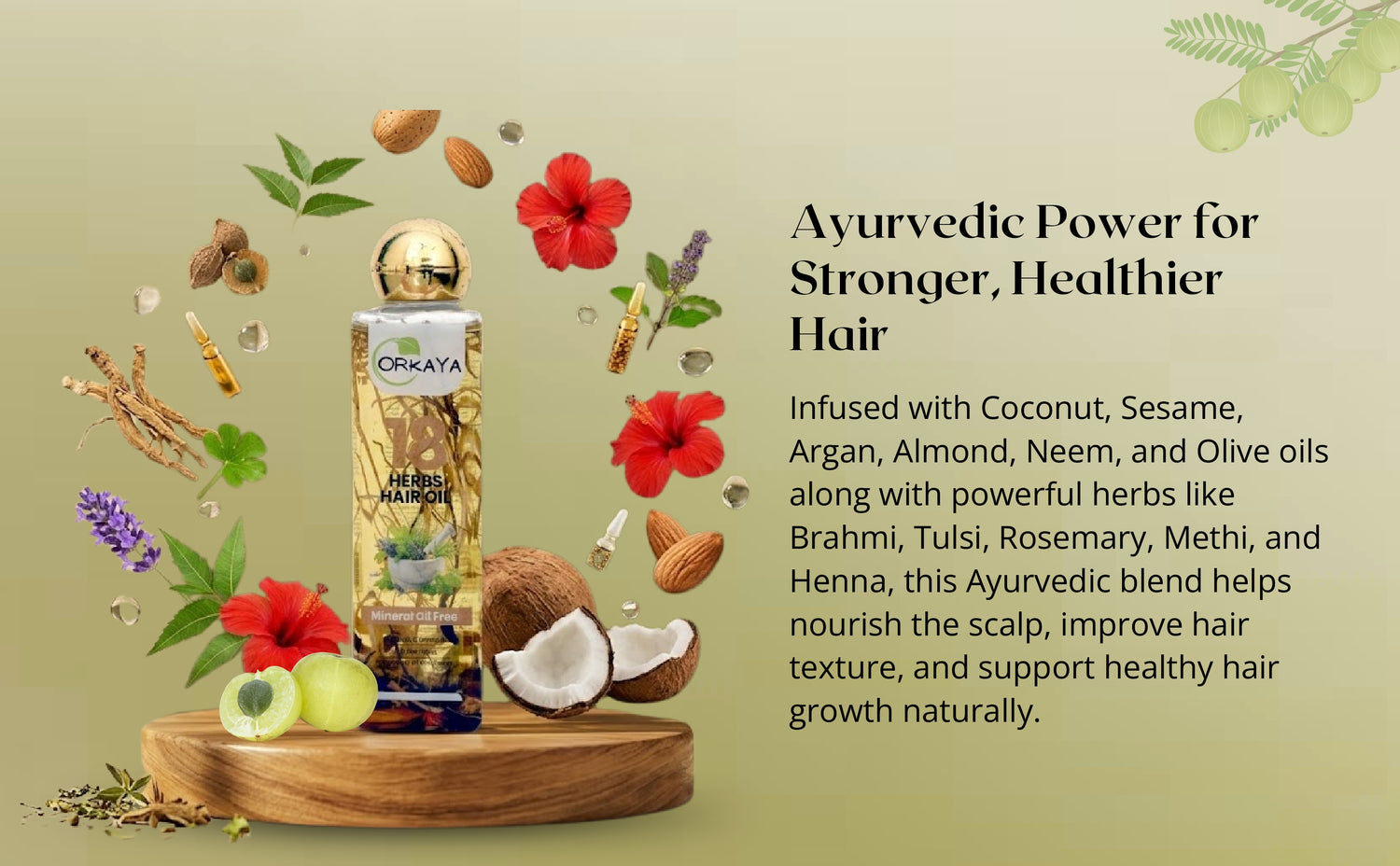 Orkaya 18 Herbs Hair Oil