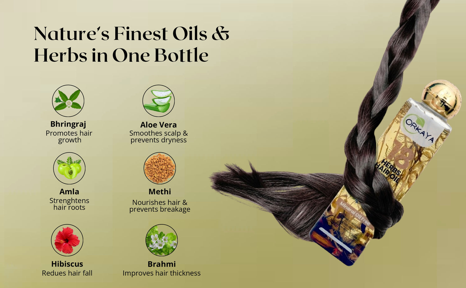 Orkaya 18 Herbs Hair Oil