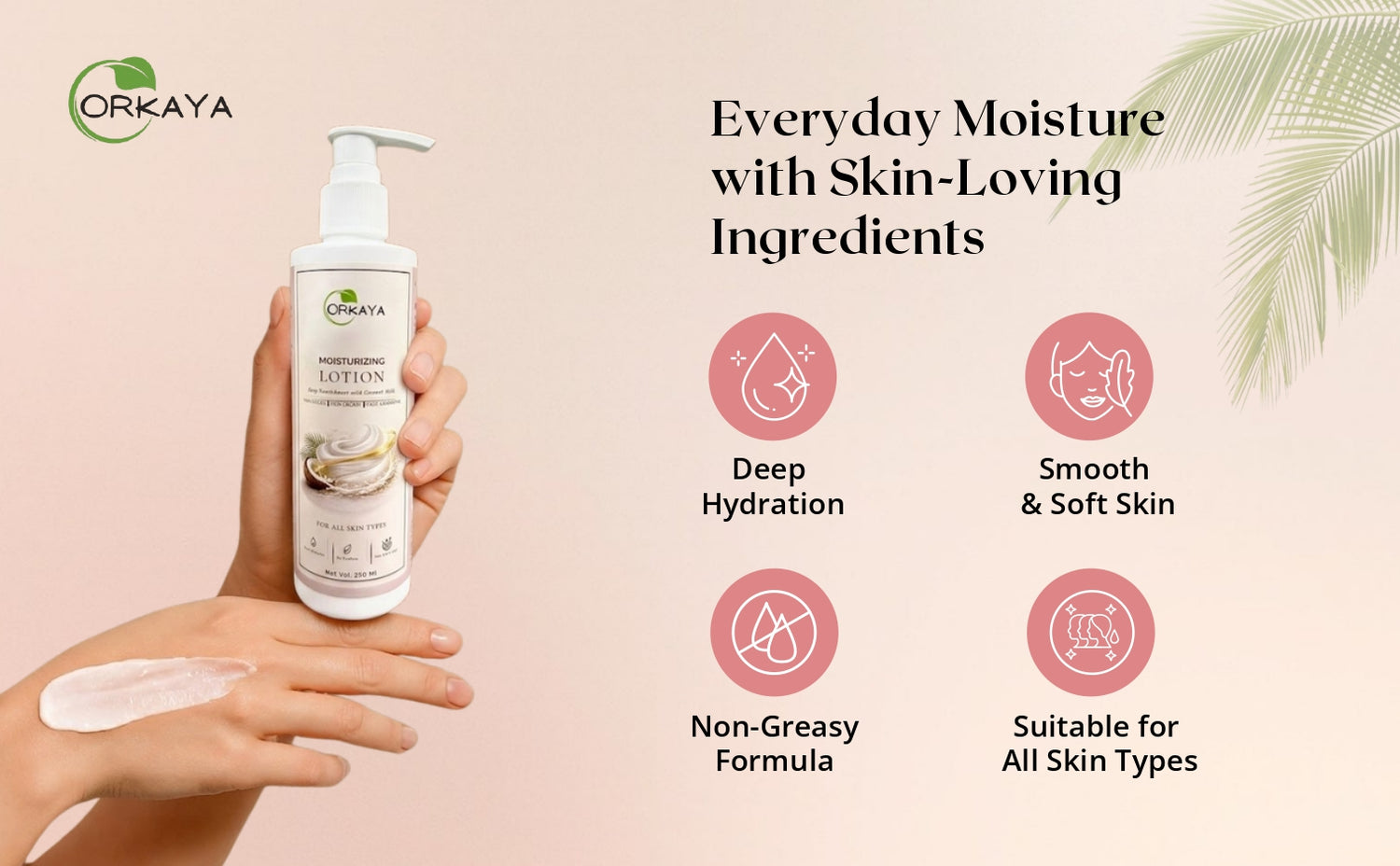 Orkaya Moisturizing Lotion with Coconut Milk