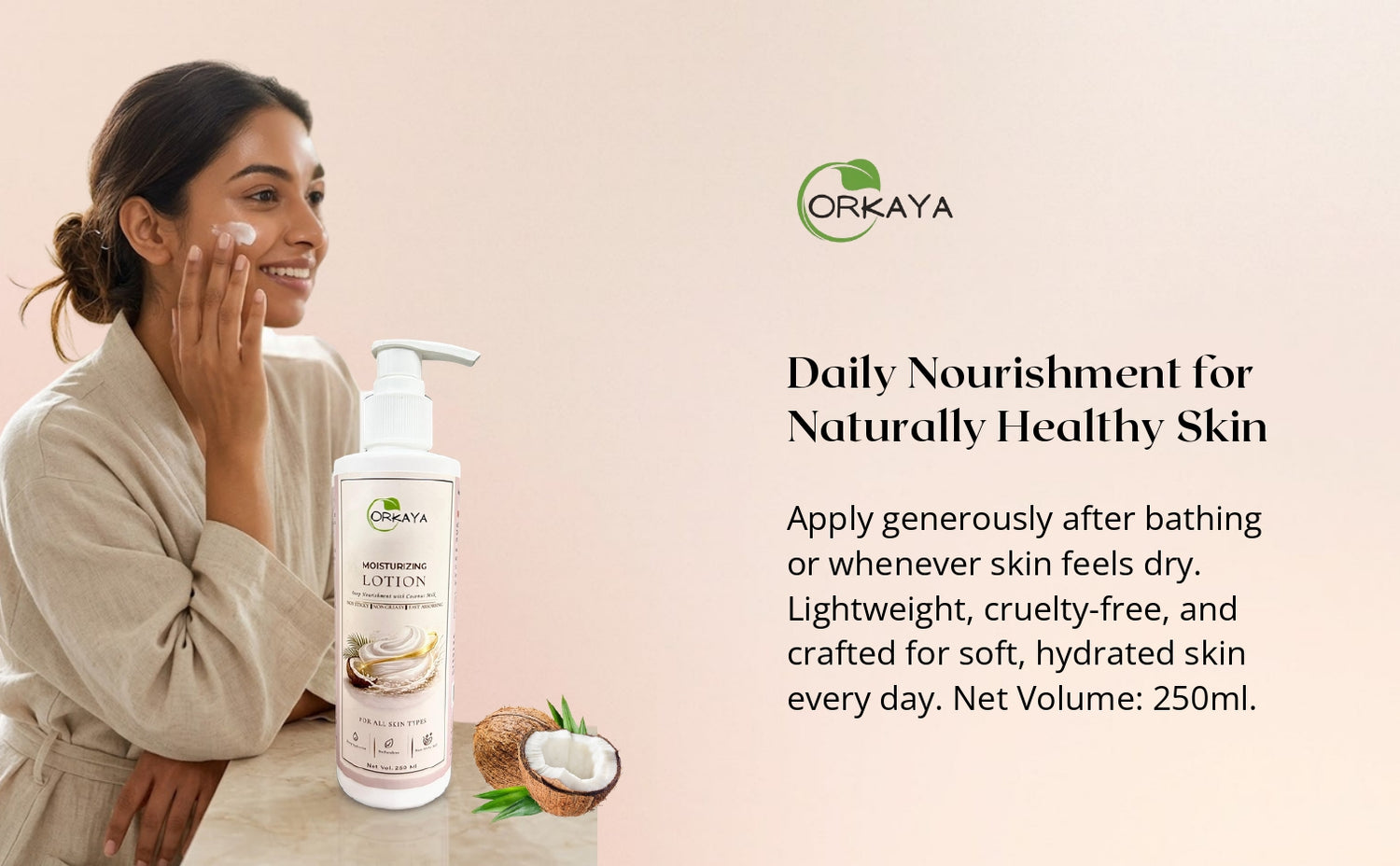 Orkaya Moisturizing Lotion with Coconut Milk