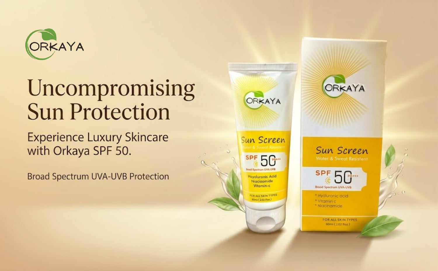 Orkaya Sunscreen SPF 50 PA+++
