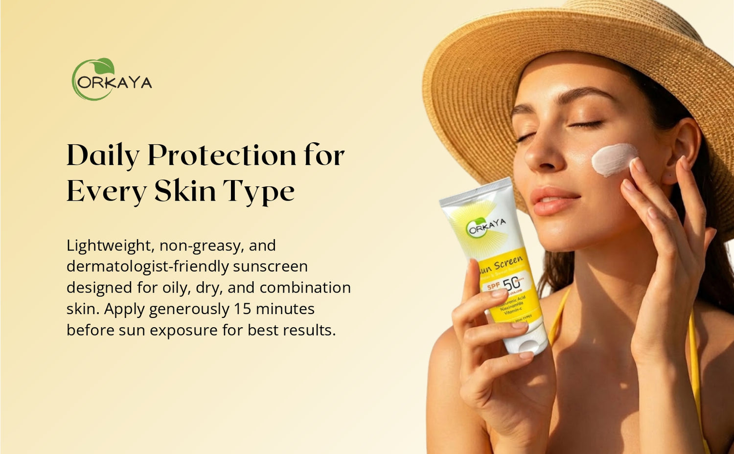 Orkaya Sunscreen SPF 50 PA+++