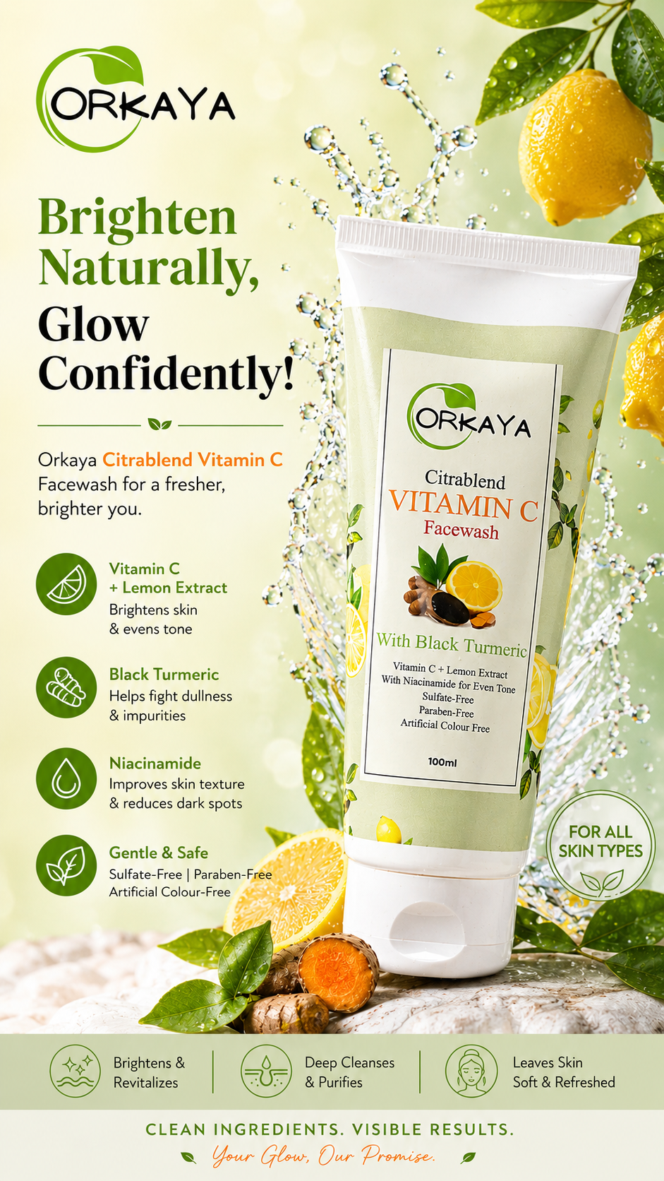 ORKAYA Citrablend Vitamin C Facewash