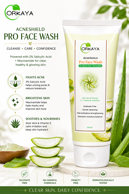 ORKAYA Acne Shield Pro Face Wash