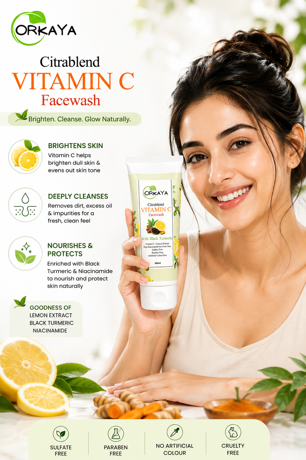 ORKAYA Citrablend Vitamin C Facewash