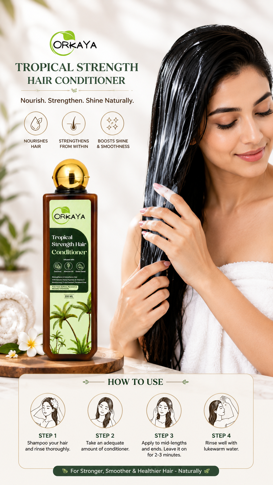 ORKAYA Tropical Strength Hair Conditioner