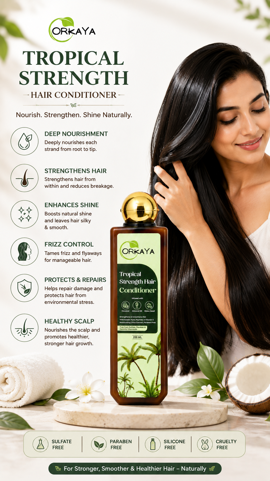 ORKAYA Tropical Strength Hair Conditioner