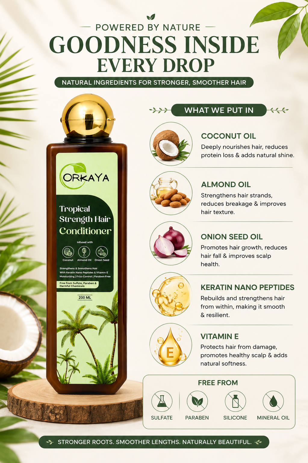 ORKAYA Tropical Strength Hair Conditioner