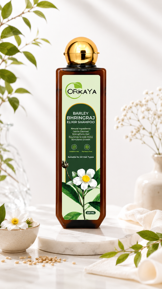 ORKAYA Barley Bhringraj Elixir Shampoo