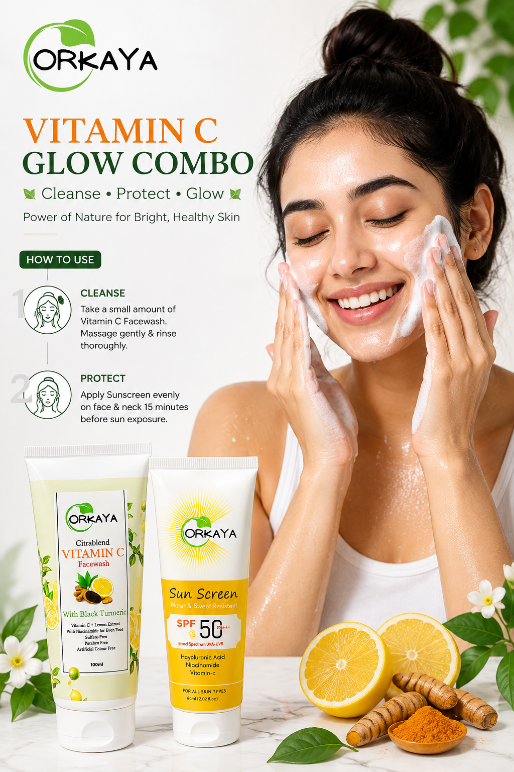 ORKAYA Vitamin C Glow Combo