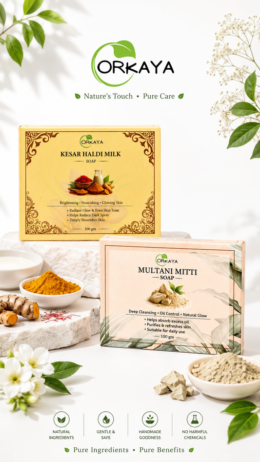ORKAYA Natural Glow Soap Combo