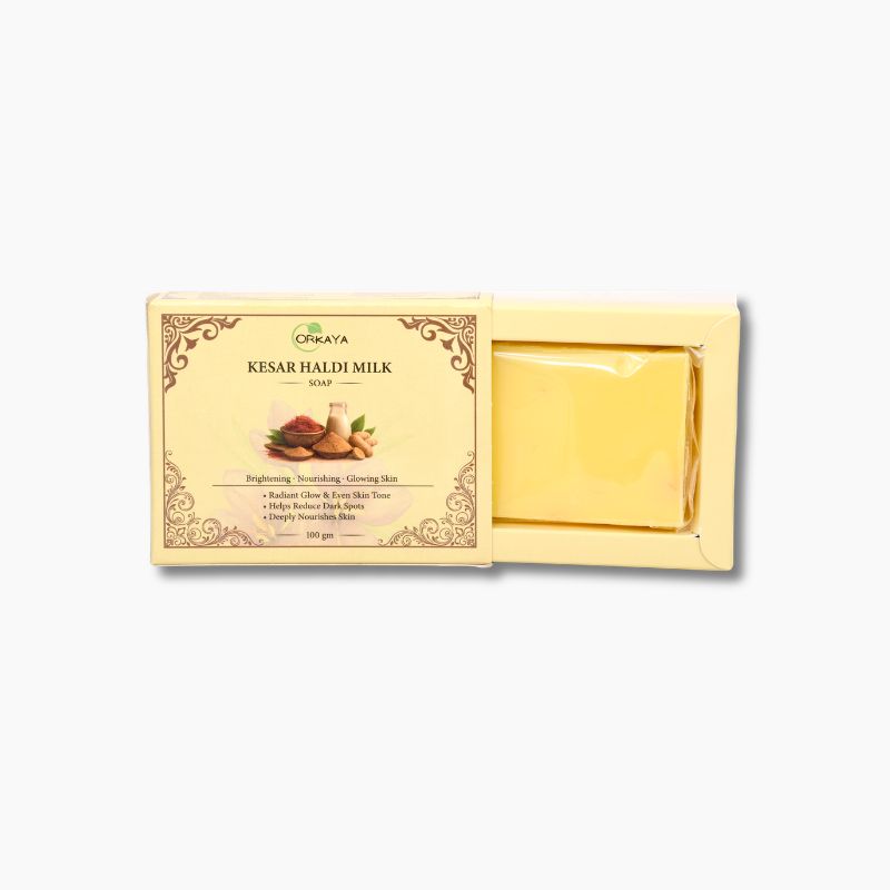 Orkaya Kesar Haldi Milk Soap