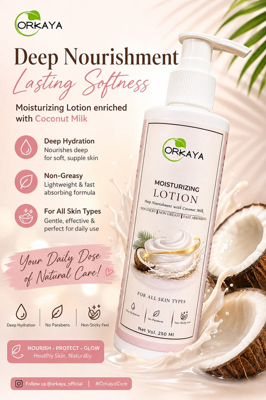 Orkaya Moisturizing Lotion with Coconut Milk