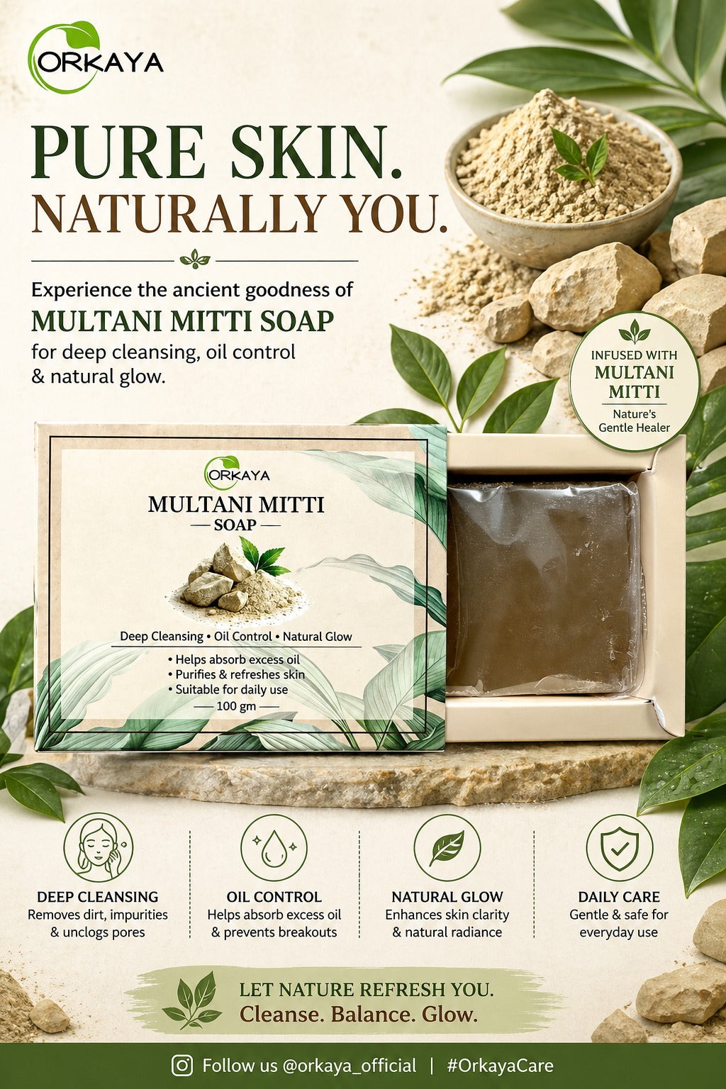 Orkaya Multani Mitti Soap