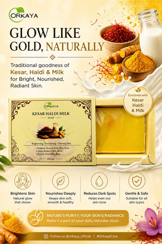 Orkaya Kesar Haldi Milk Soap